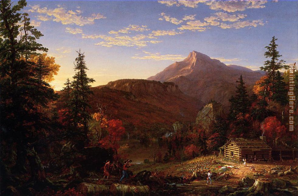 The Hunter's Return painting - Thomas Cole The Hunter's Return art painting